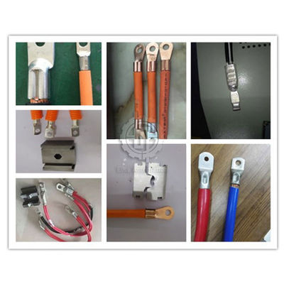 ماشین هیدرولیک کاملاً خودکار Rj45 چین دار ، ماشین برش و چین دار 1-300mm2